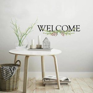 Welcome Quote Peel Stick Wall Decal Words Letters Stickers Room Home Decor Sign